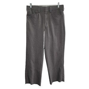SMITTY Men Umpire Pants Base Plate Zip Front Pockets Flat Front Sz 34 Gray 1a-23